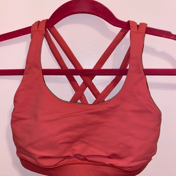 Pink Lululemon Bra Size 4